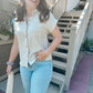 Oatmeal Button Down Top