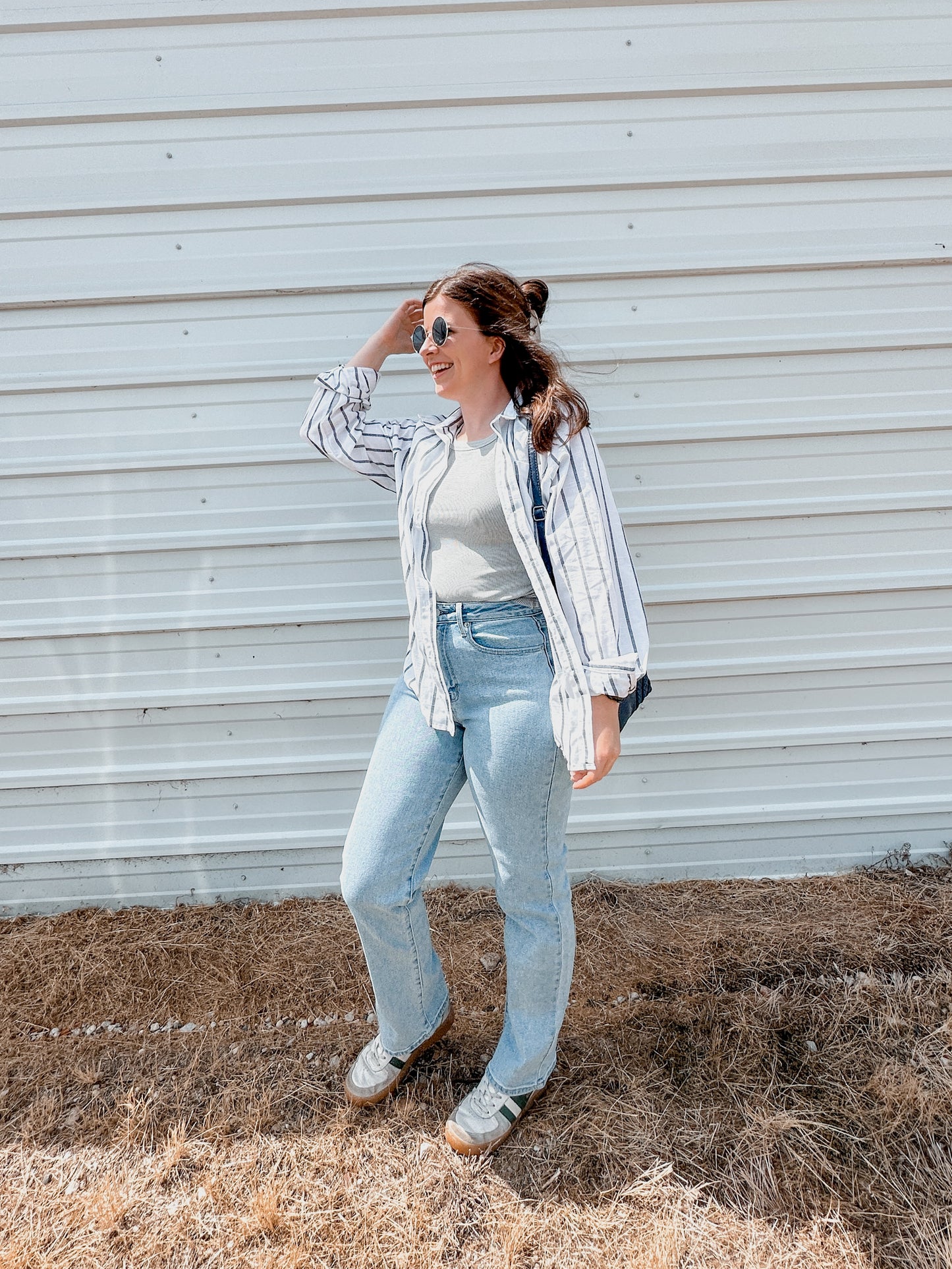 Stripe Button Down Long Sleeve