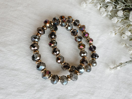 Showstopper Grey Stretch Bracelet Set