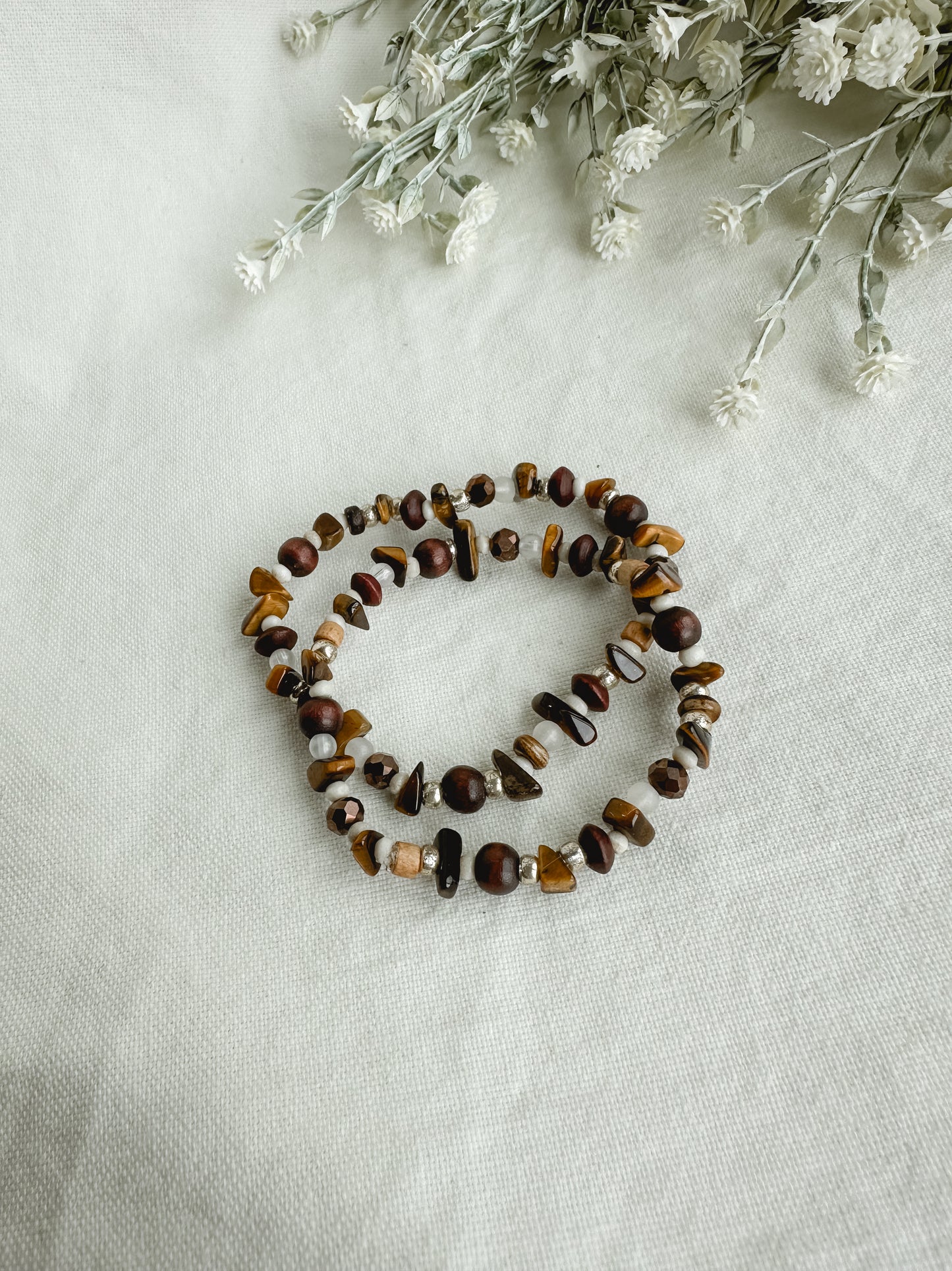 Golden Amber Bracelet Set