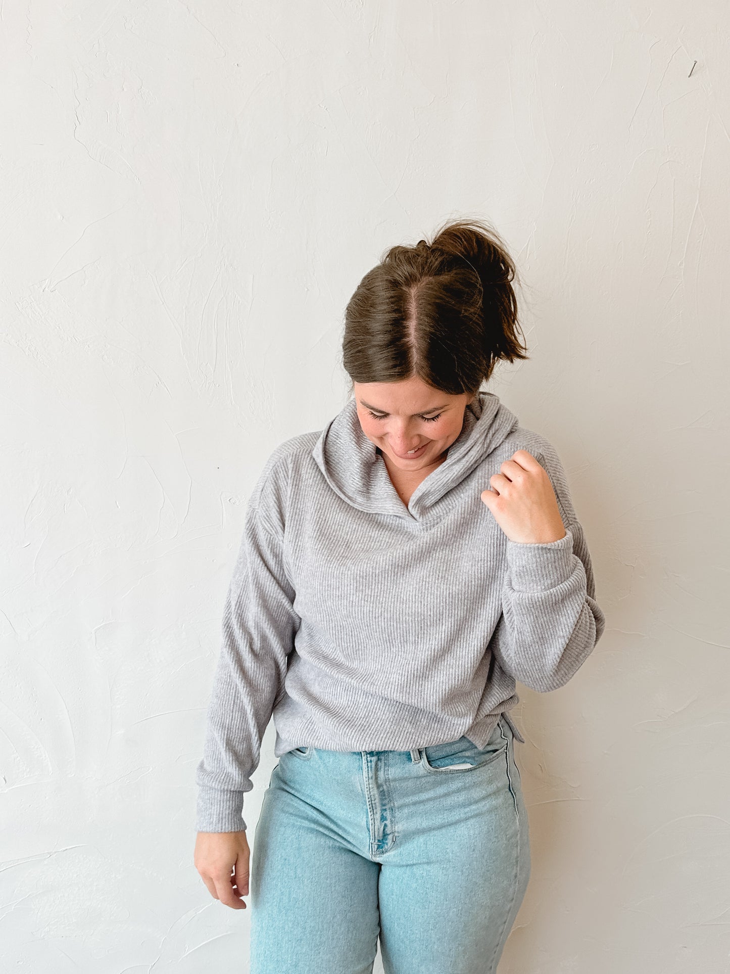 Soft Lightweight Heather Grey Hoodie