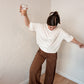 Brown Side Panel Lounge Pants