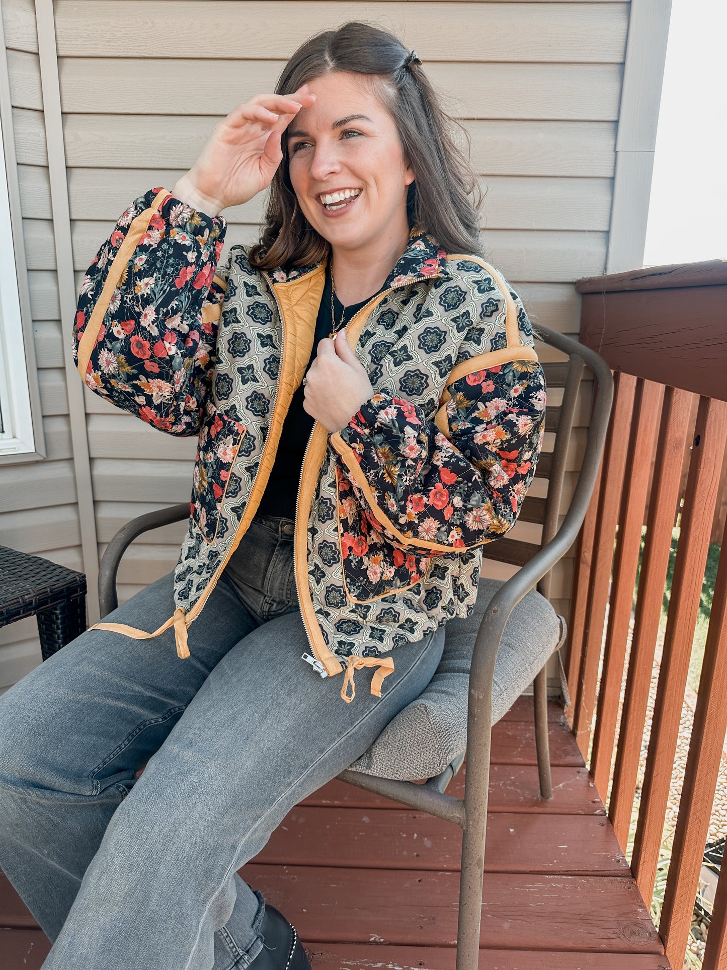 Floral Quilted Jacket