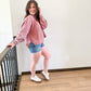 Soft Rose Ribbed Pullover