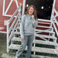 Grey Knit Hoodie
