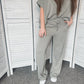 French Terry Wide Leg Pants