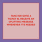 Take-A-Ticket: Affirmations
