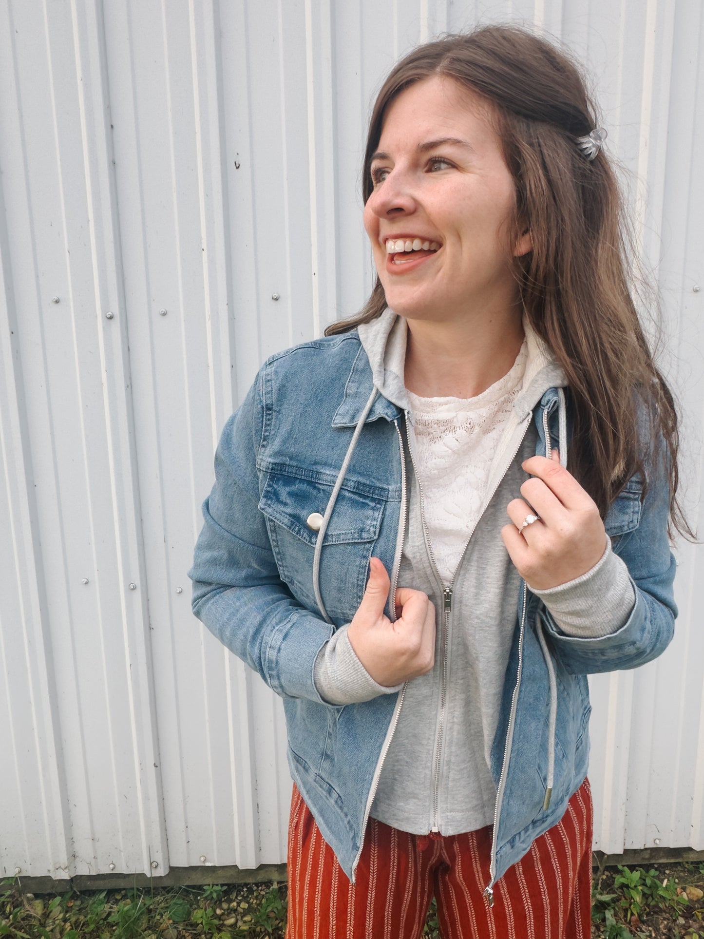 Hooded Denim Jacket