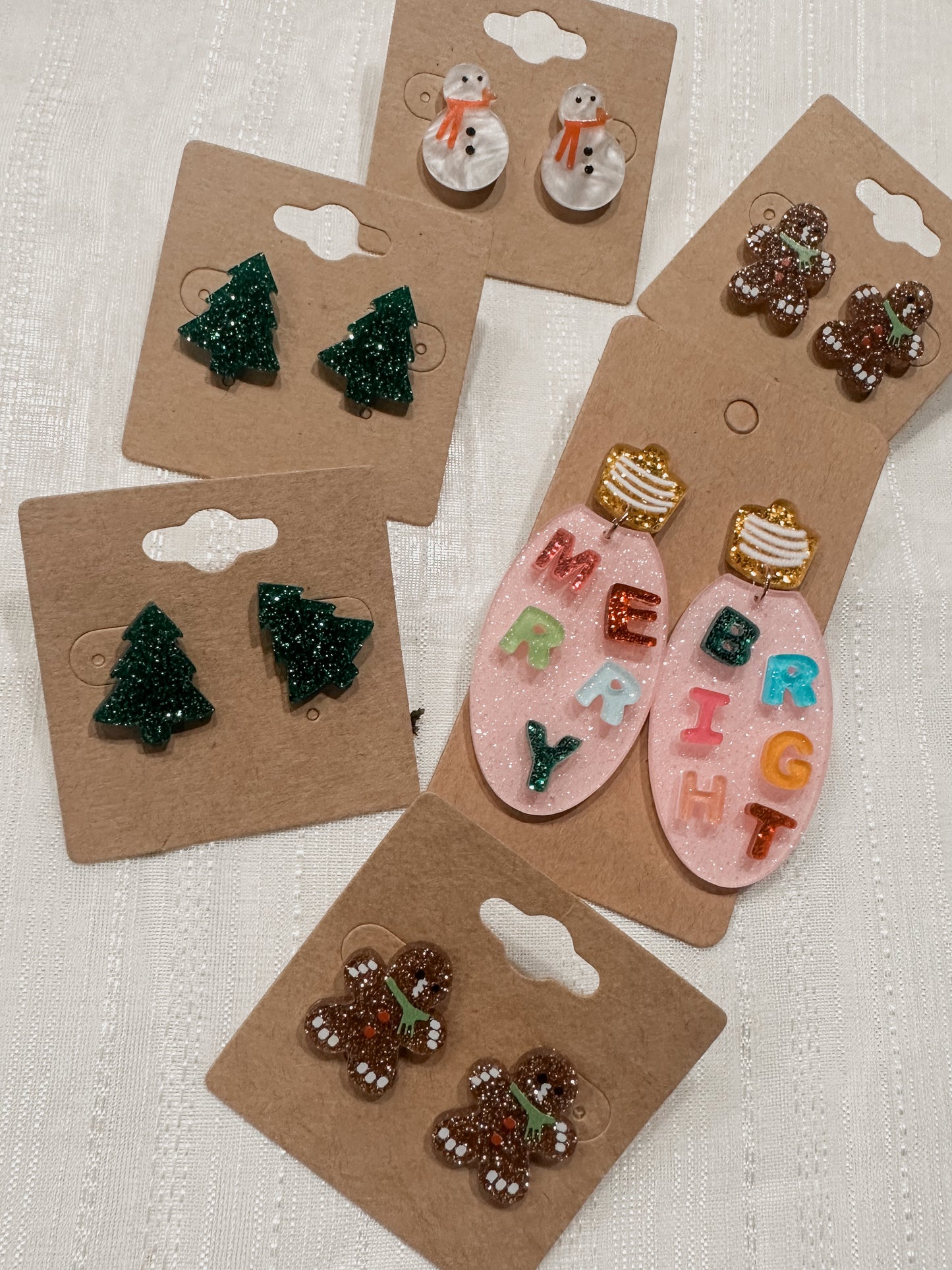 Acrylic Festive Earrings