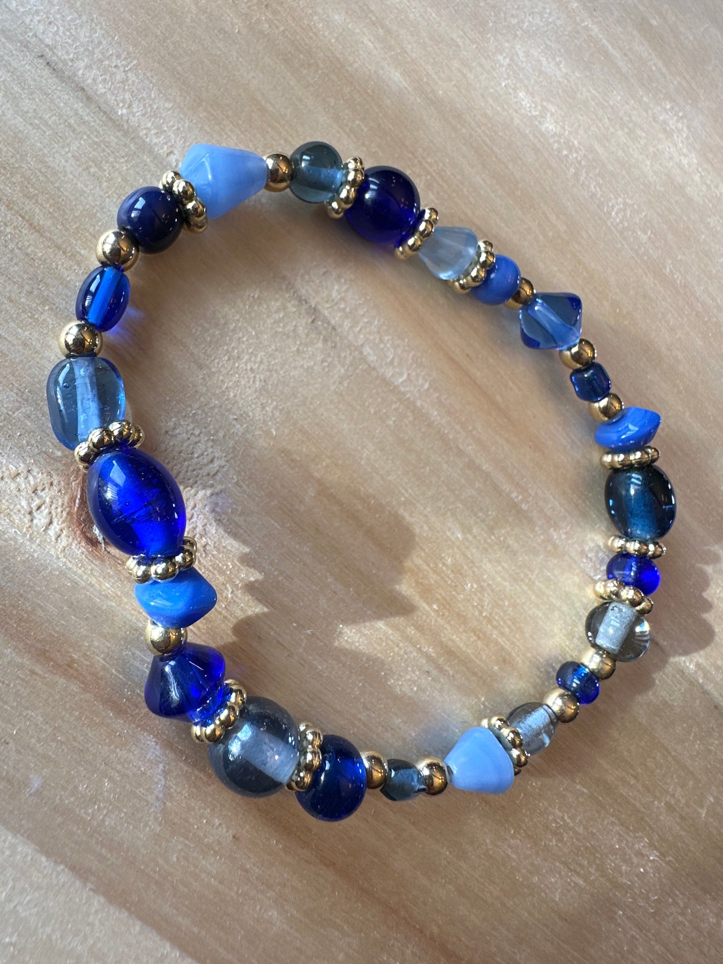 Blue Glass Bracelet