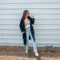 Vintage Black Duster Shacket