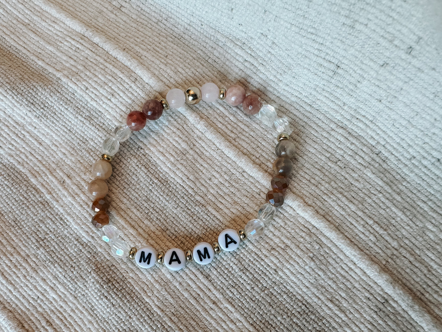 MOM / MAMA Stone Bracelet