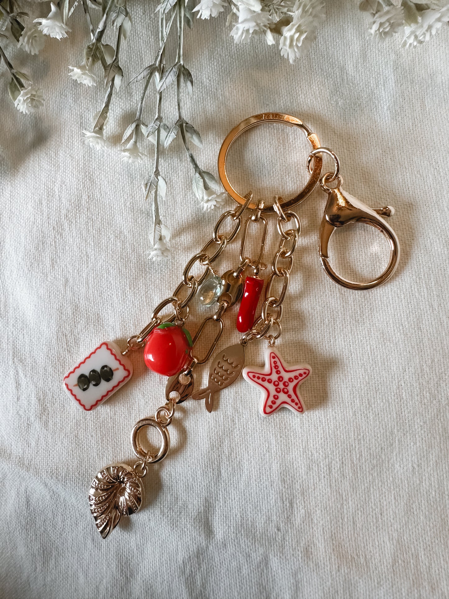 Coastal Club Charm Keychain