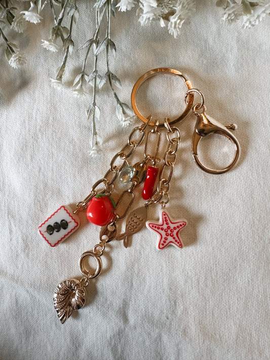 Coastal Club Charm Keychain