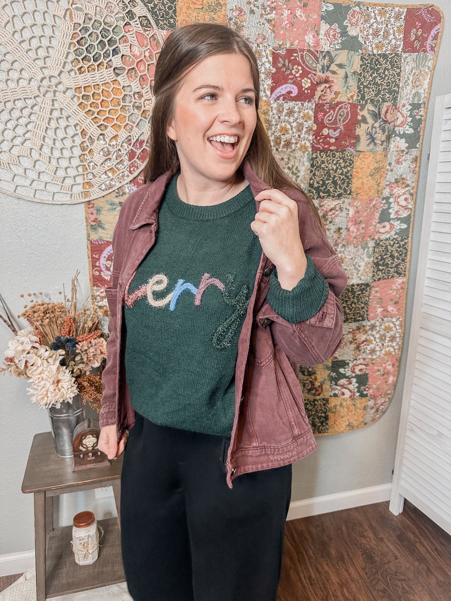 Vintage Cherry Denim Jacket