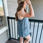 Dusty Blue Romper