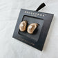 Brushed Gold Dome Earrings