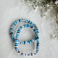 Blue/Silver Mother Bracelet Set