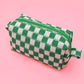 Gingham Makeup Bag