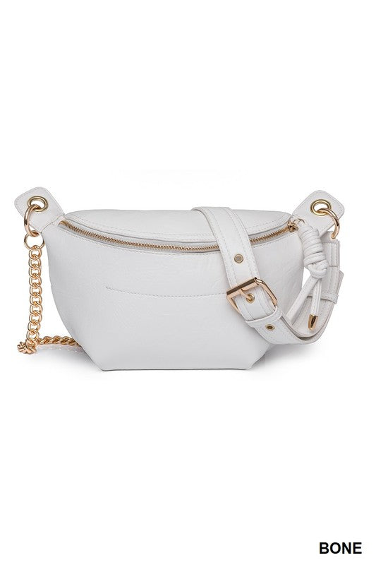 The Leather Chain Fanny Pack