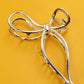 Metal Ribbon Bow Hair Claw Clip