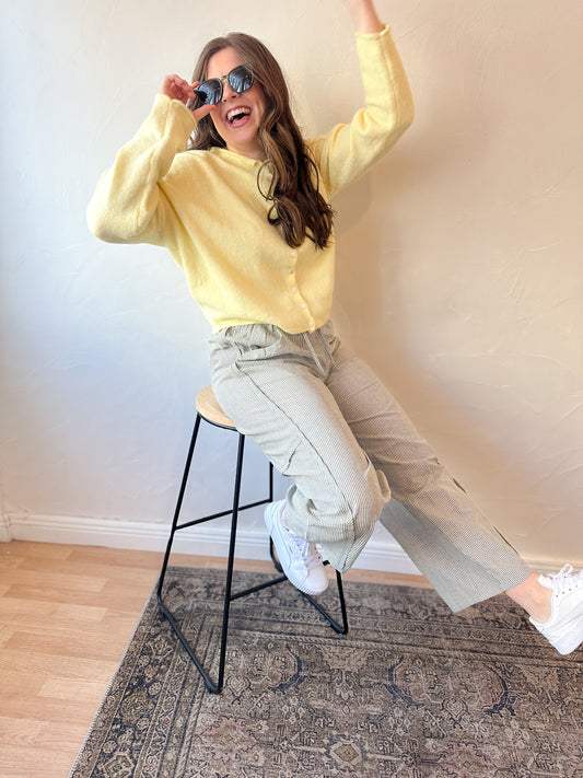 Butter Yellow Piper Cardigan