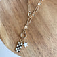 Checker Star Charm Necklace
