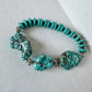 Beaded Turquoise Stretch Bracelets