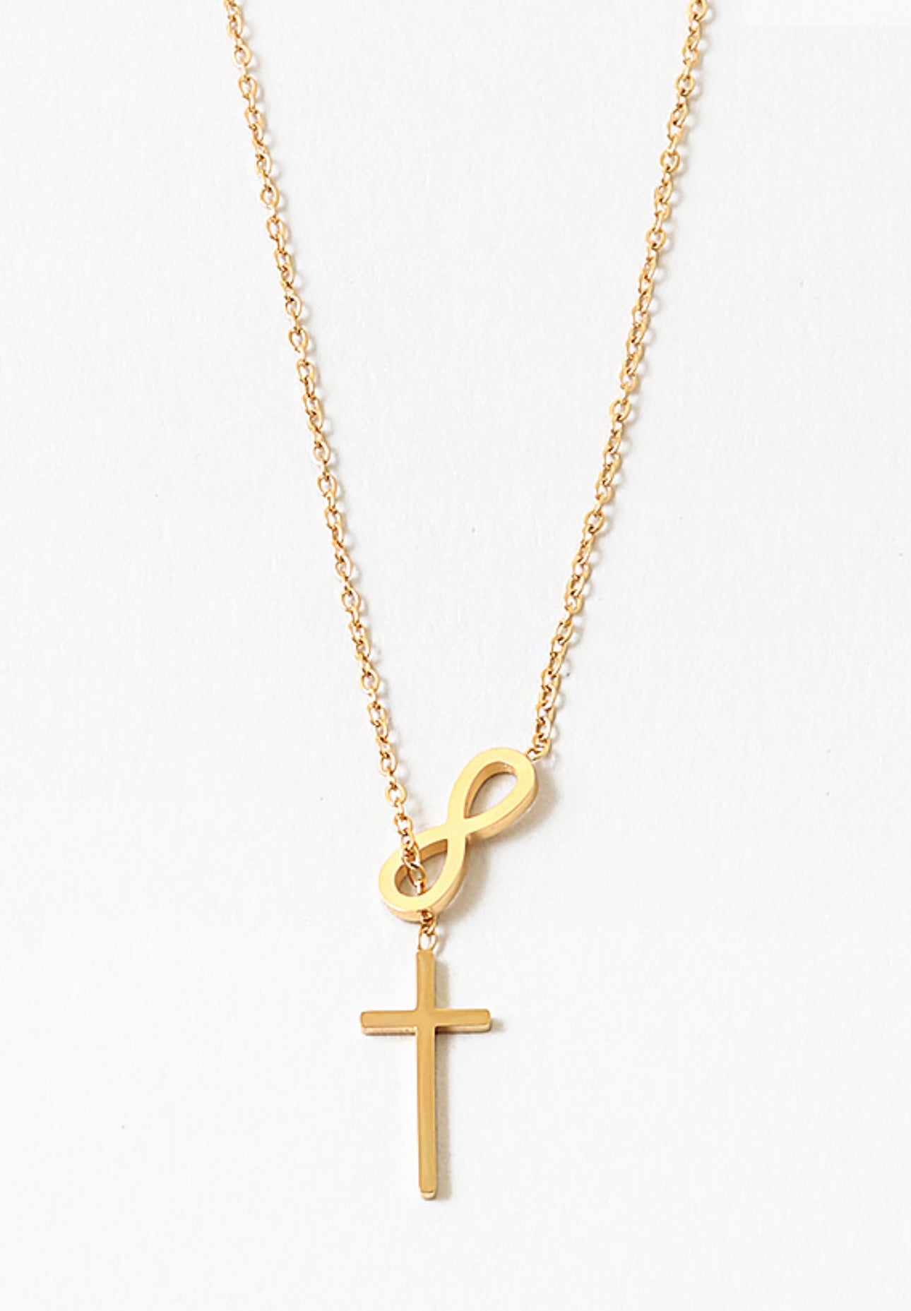 Cross Infinity Necklace