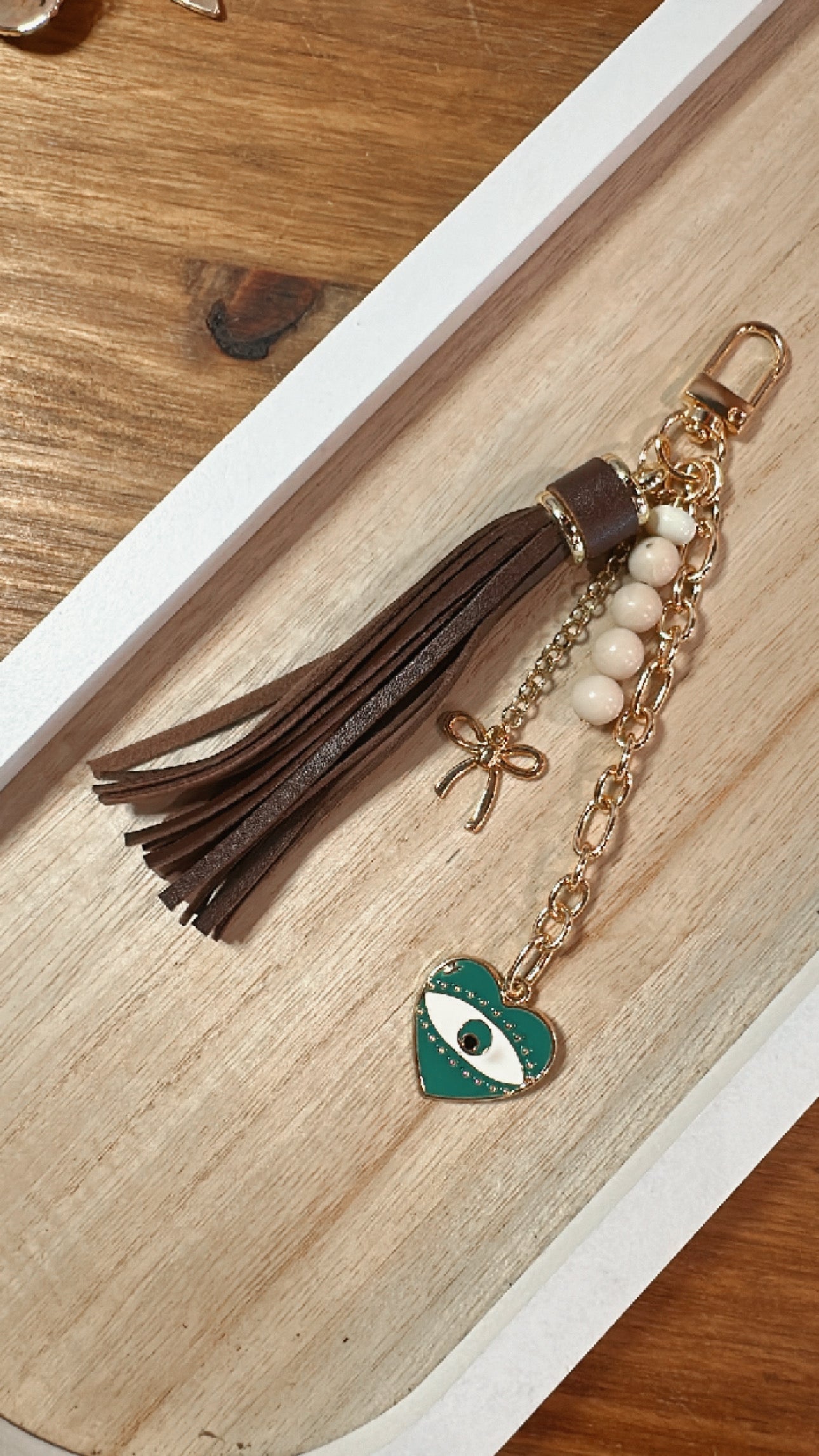 Evil Eye Tassel Keychain
