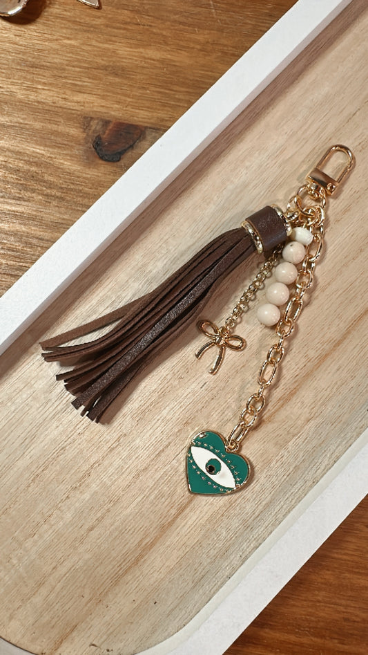 Evil Eye Tassel Keychain