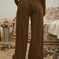 Brown Side Panel Lounge Pants