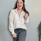 Cream Half Zip