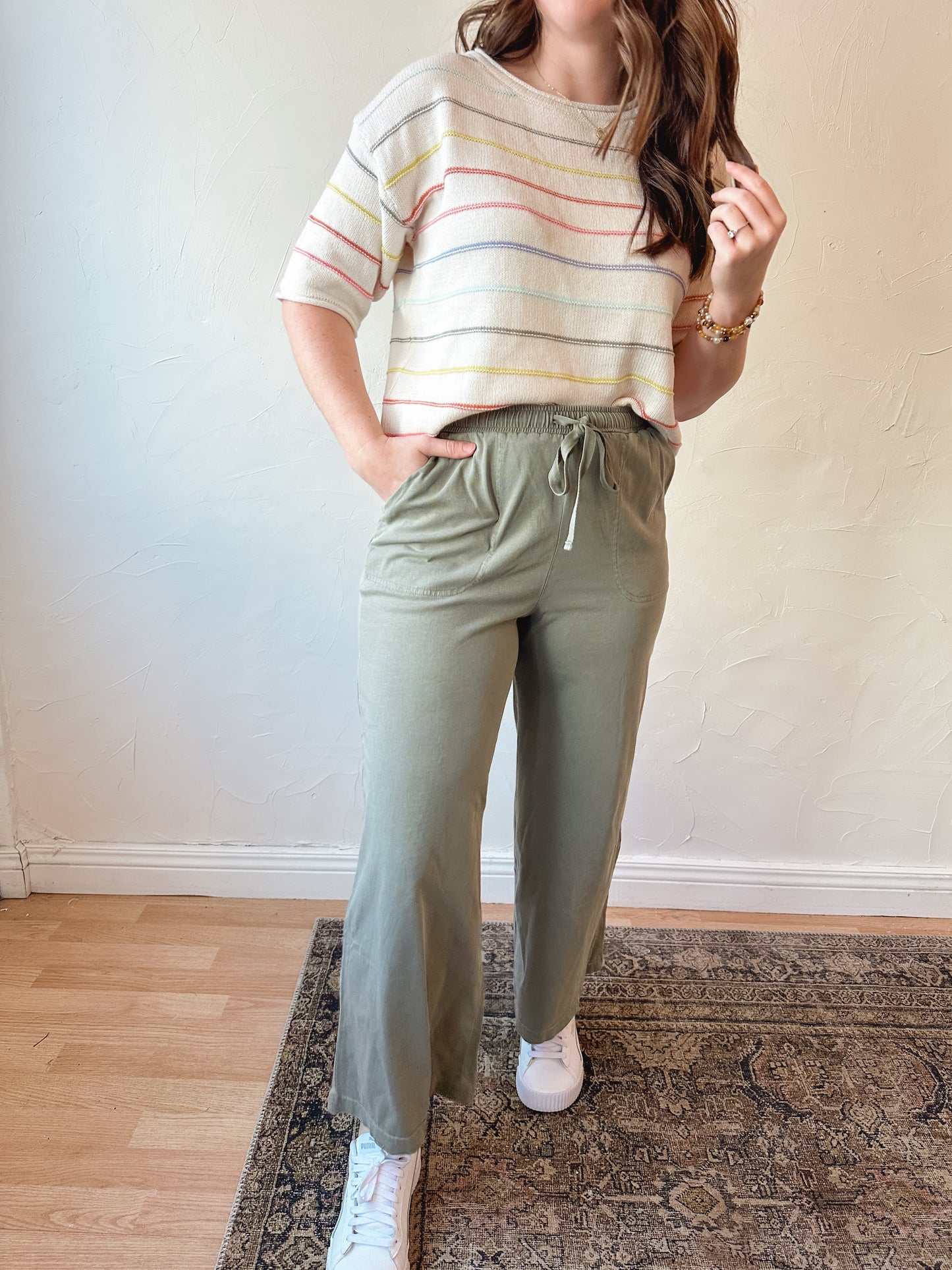 Essential Cotton Wide Leg Pants