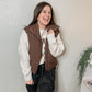 Chocolate Quilted Puffer Vest
