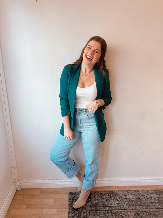 Deep Teal Blazer