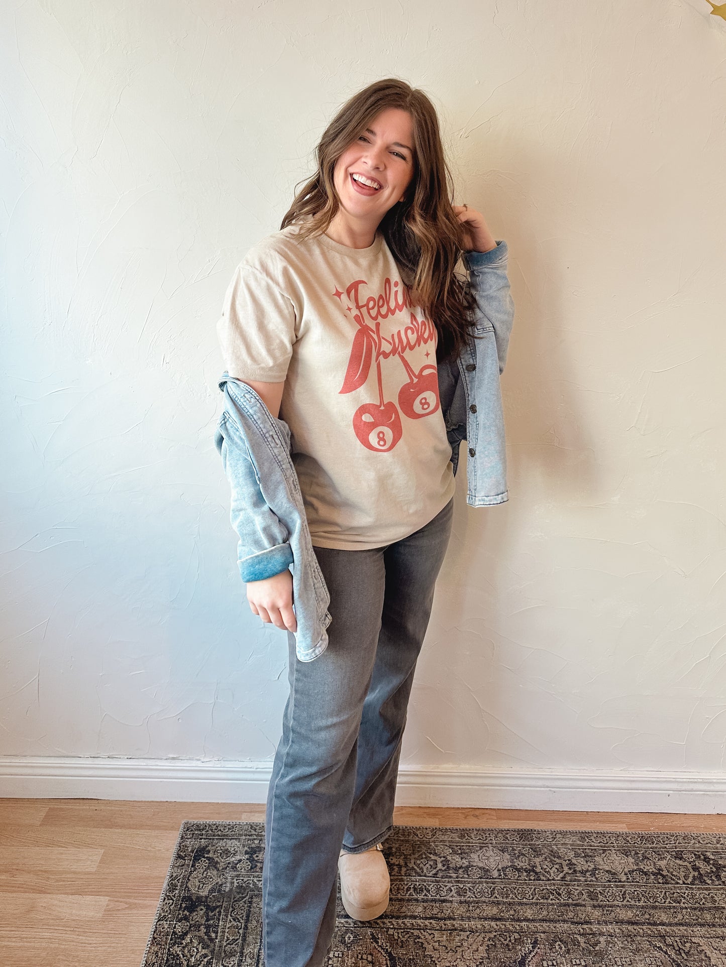 Feeling Lucky Cherry Tee