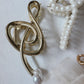 Treble Clef Hair Clip