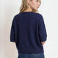 Navy Drop Shoulder Sweater