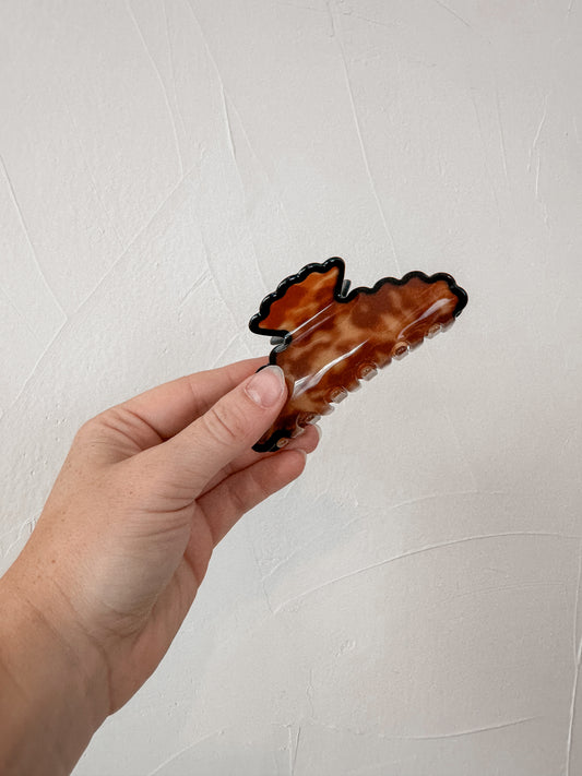 Wavy Edge Acetate Hair Claw Clip