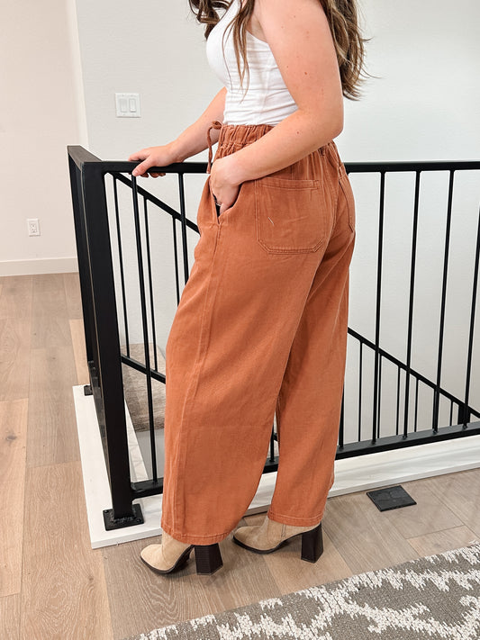 Cinnamon Dolce Wide Leg Pants