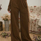 Brown Side Panel Lounge Pants