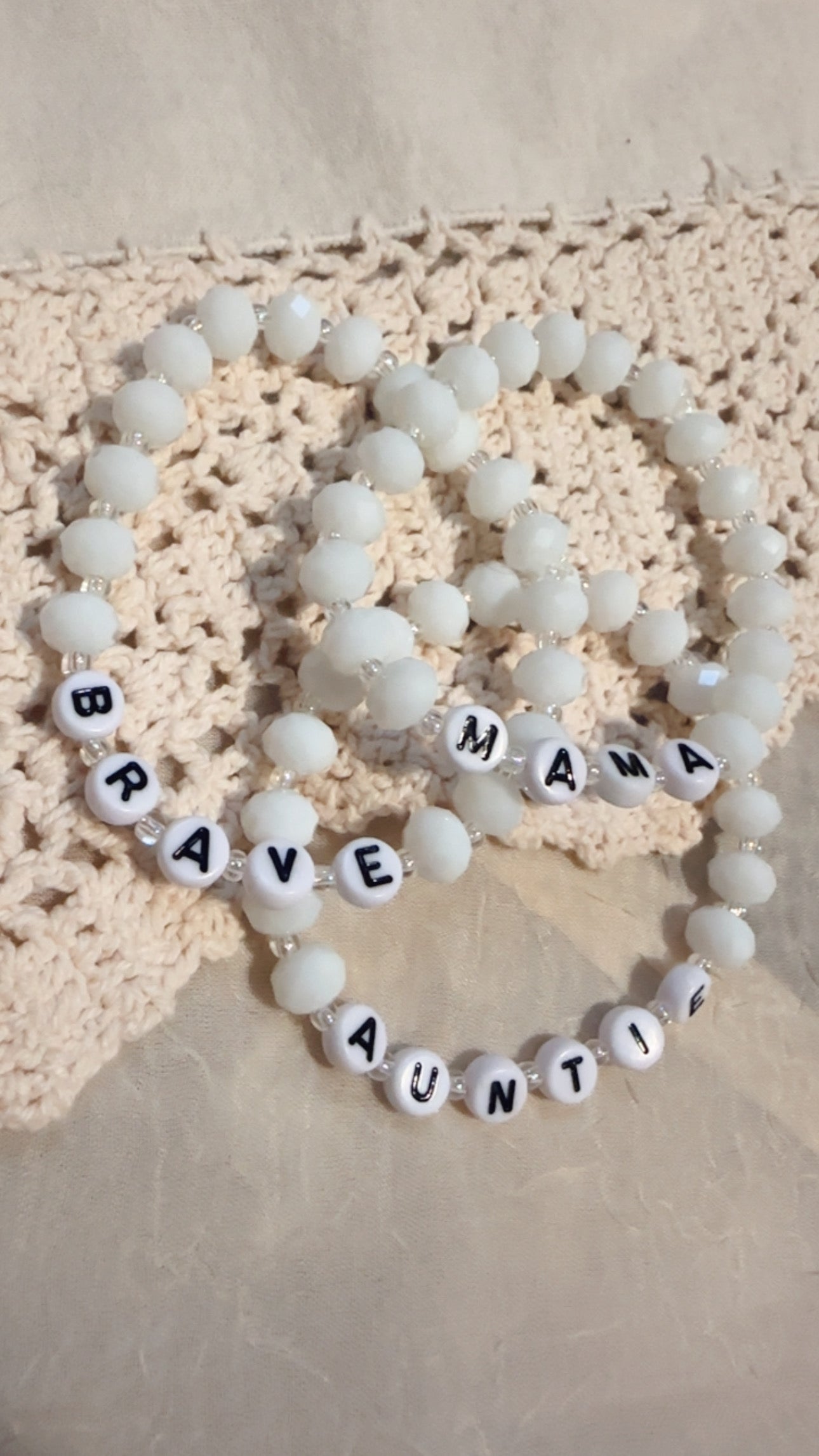 Shimmer White Bracelets