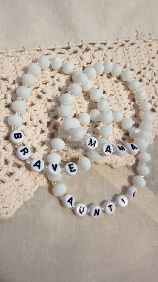 Shimmer White Bracelets