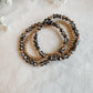 Charcoal Shimmer Bracelet Set