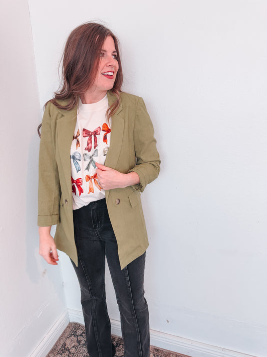 Linen Kiwi Blazer