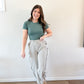 Dusty Sage Stripe Pants