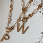 Chunky Chain Initial Necklace