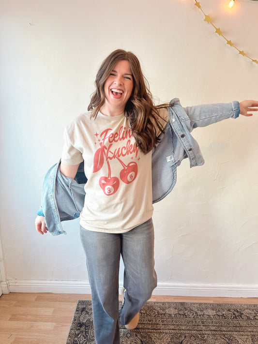 Feeling Lucky Cherry Tee