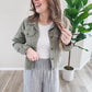 Classic Olive Denim Jacket